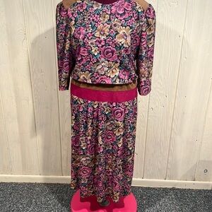 Jenny Vintage USA Dress Size 18 Faux Suede